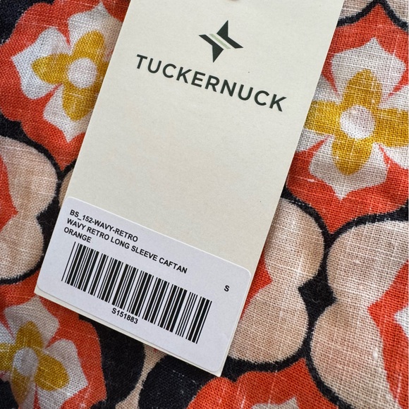 Tuckernuck Honeycomb Bloom Marisol Tie Waist Caftan - Picture 7 of 9